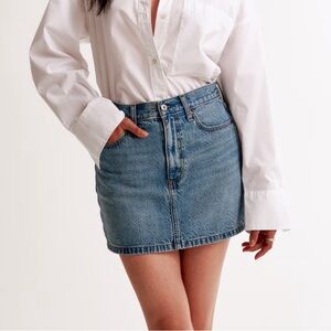 Abercrombie and Fitch High Rise Denim Skirt